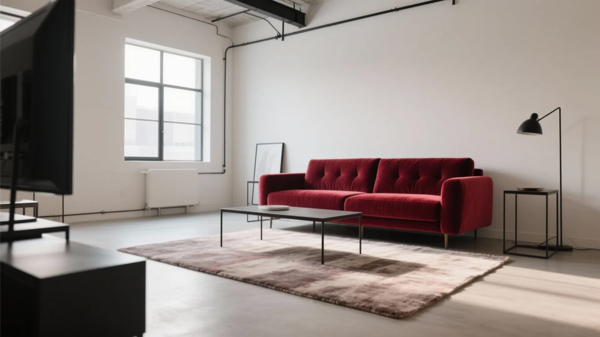 1. Minimalist Accents Around a Statement Couch