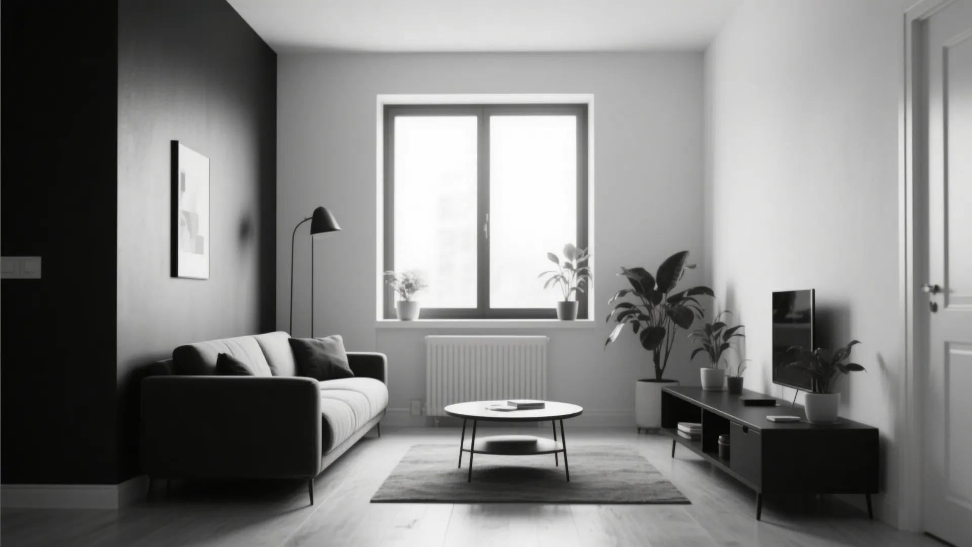 1. Minimalist Black and White Balance