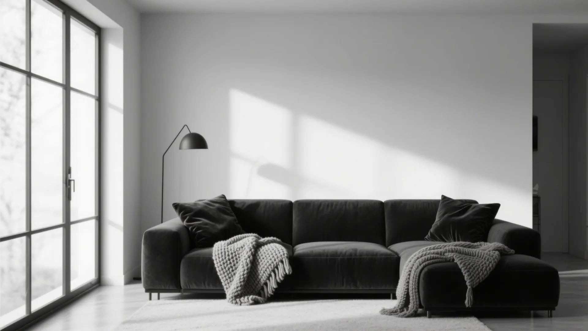 1. Minimalist Black and White Layout