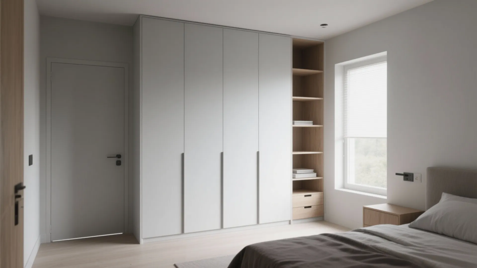 Minimalist cabinet storage