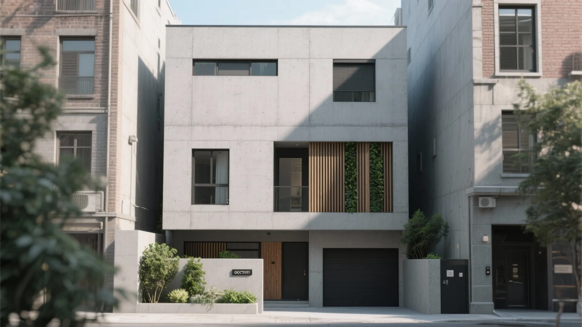 Minimalist Cement Panels