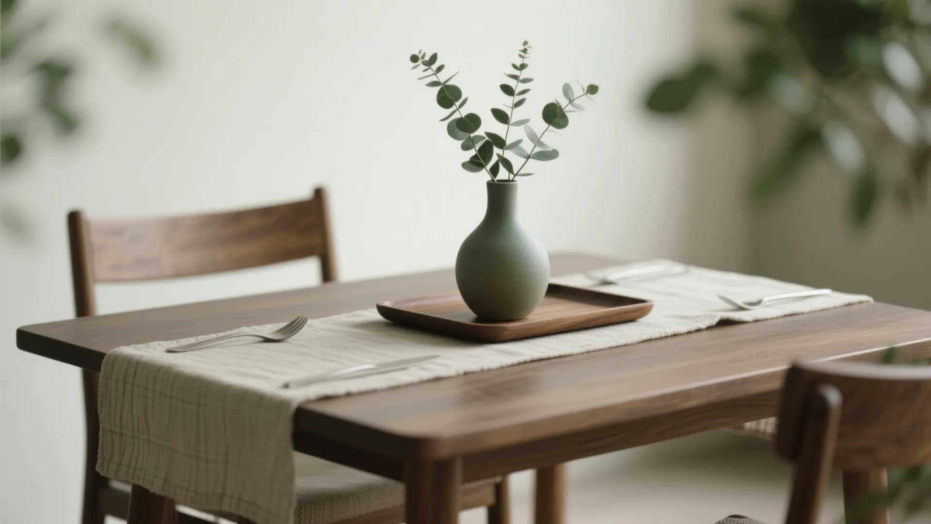 Minimalist Centerpiece with Natural Elements