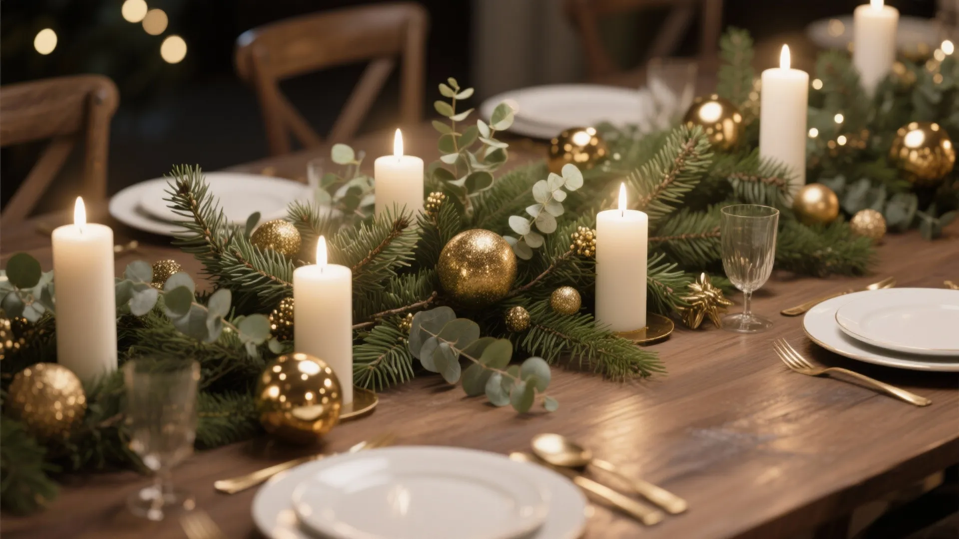 Festive Minimalist Centerpieces