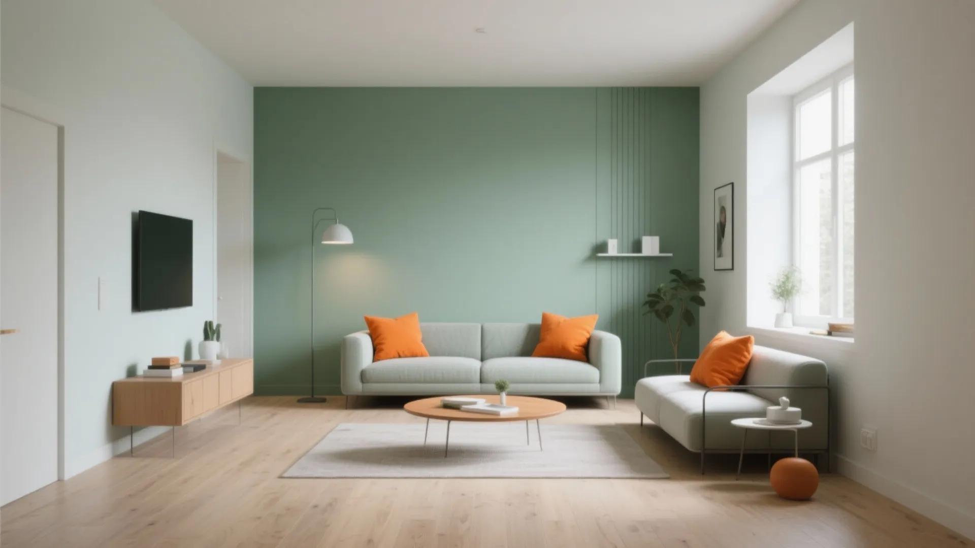 1. Modern Minimalist with Citrus Accents