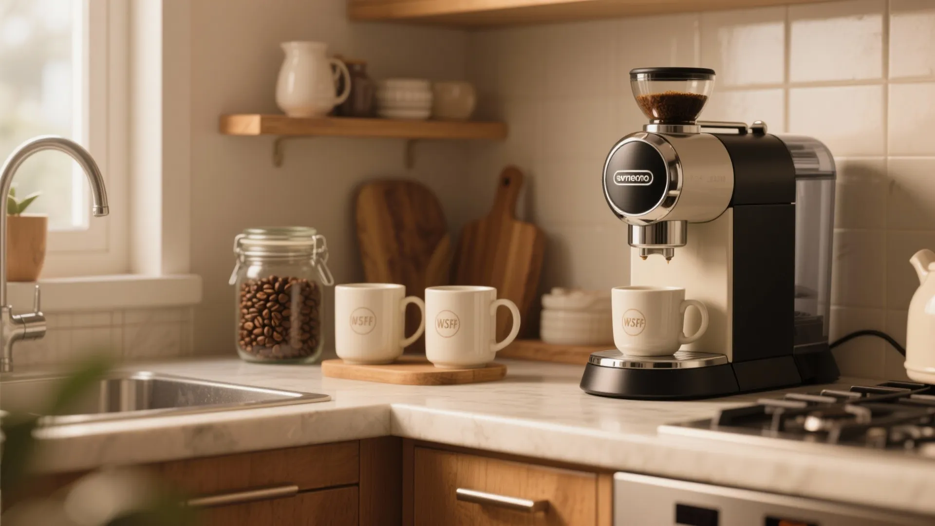 5. Minimalist Coffee Station