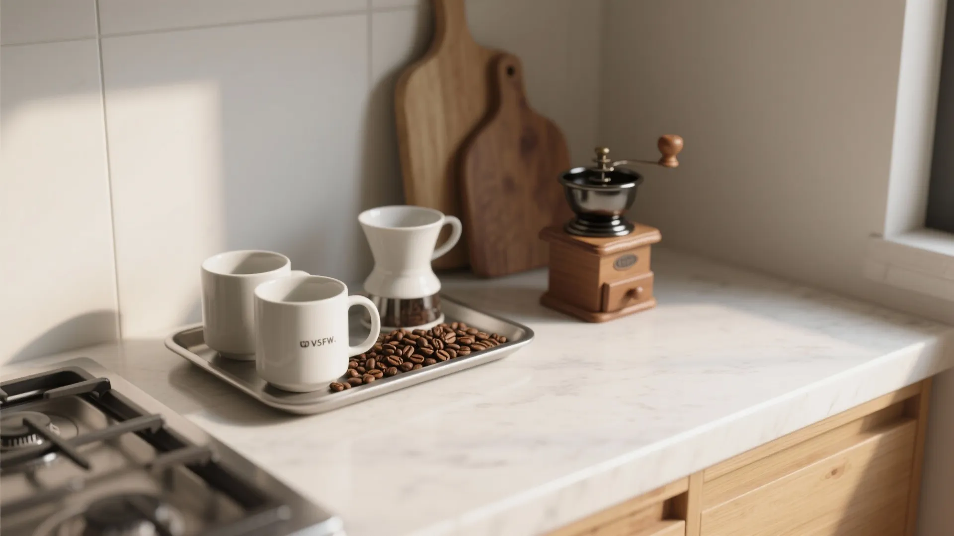 3. Minimalist Coffee Station