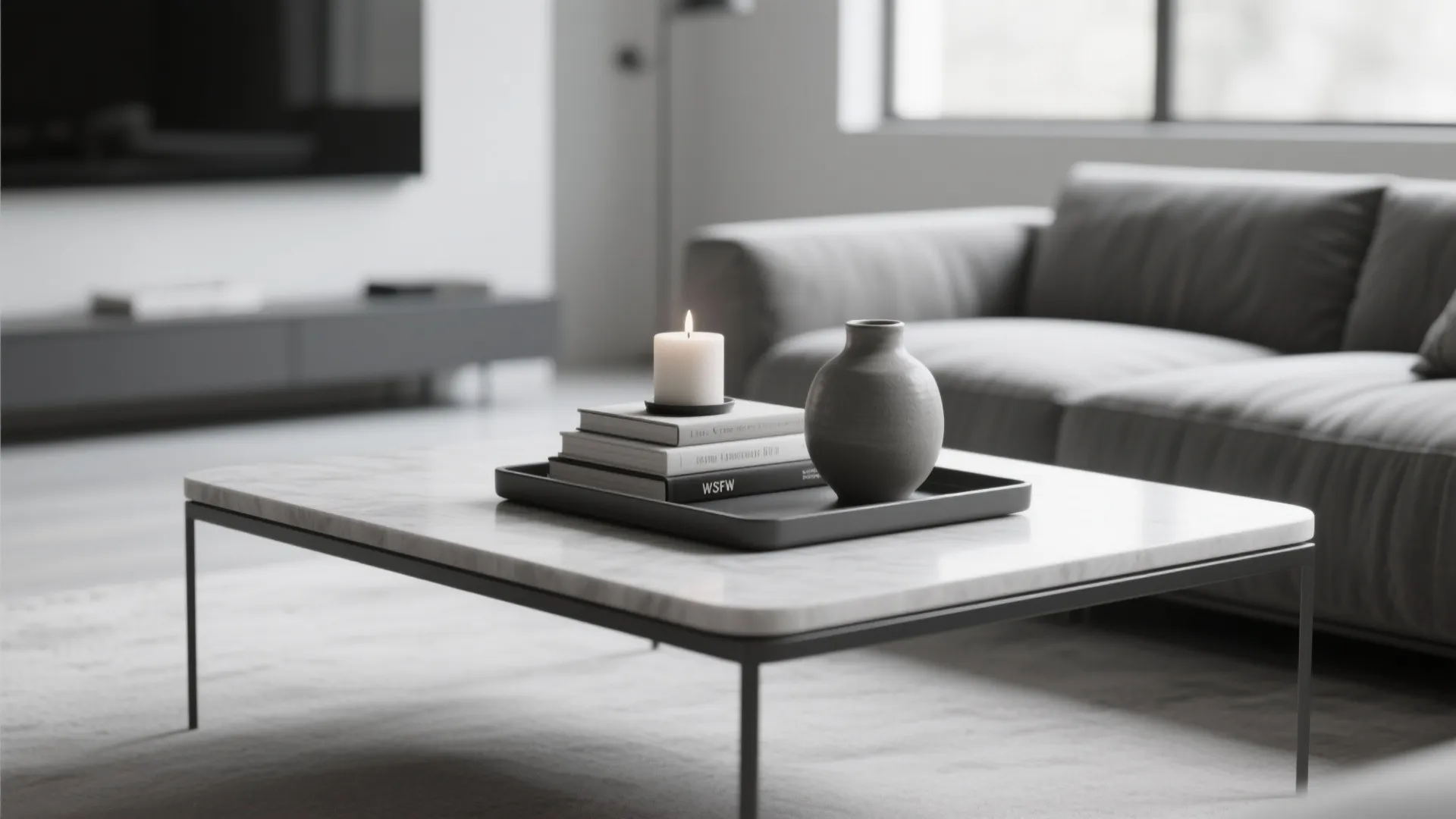 1. Minimalist Coffee Table Tray