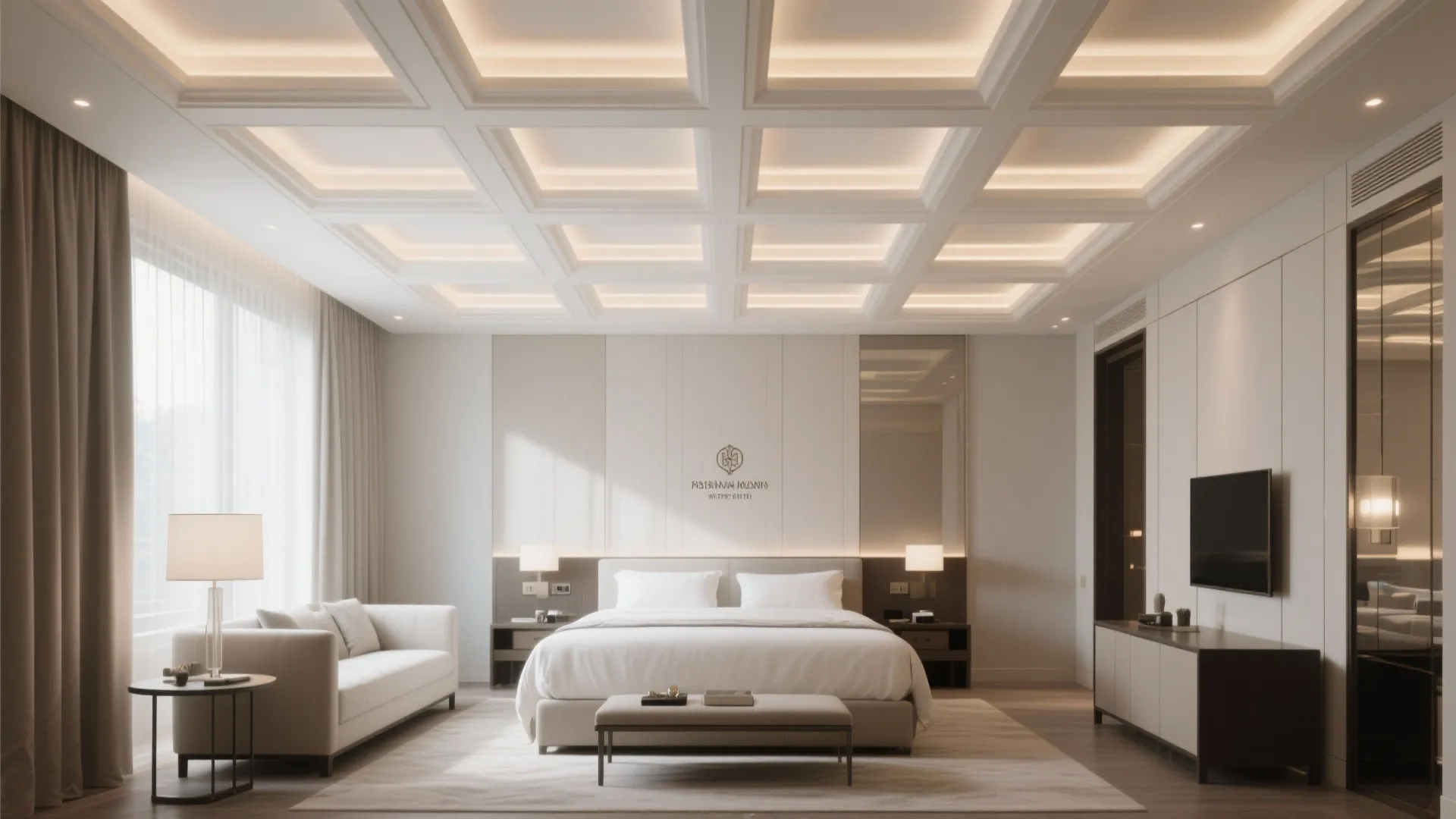 Minimalist Coffered Ceilings