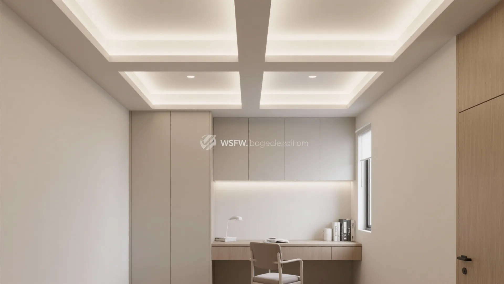 Minimalist Coffered Ceiling