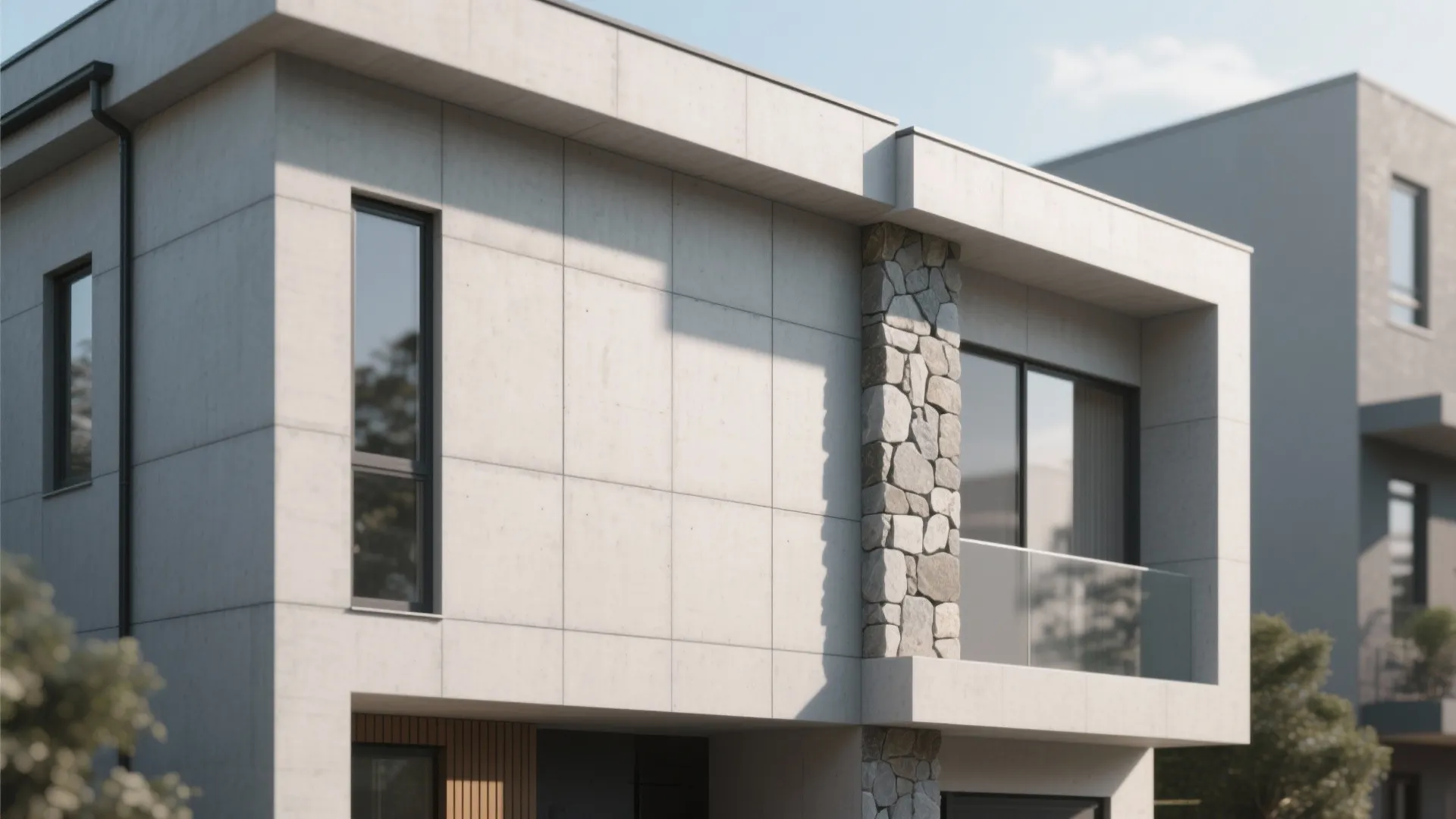 Minimalist Concrete with Thermal Insulation