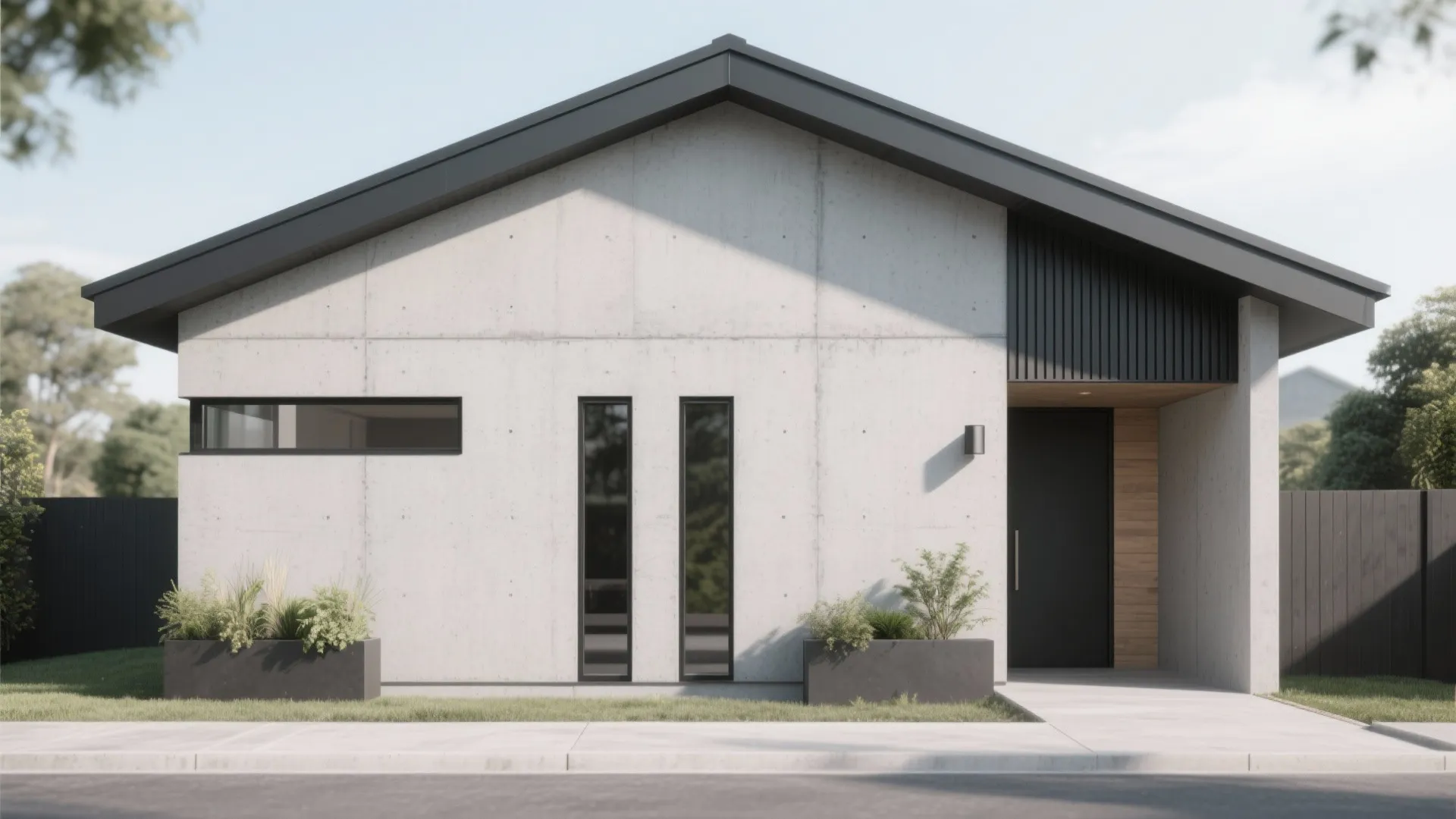 Modern Minimalist Concrete Finish