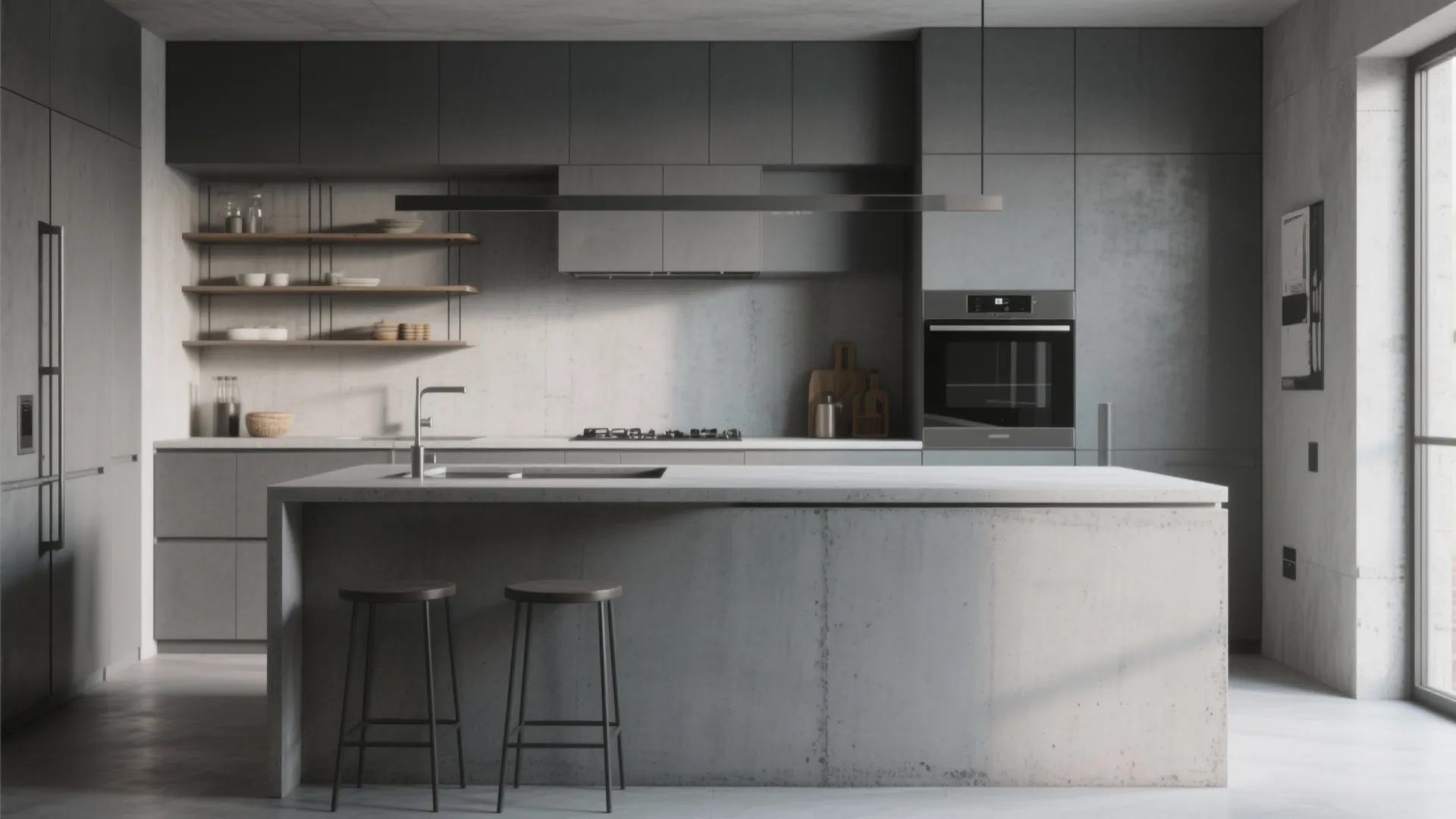 3. Minimalist Concrete Slab