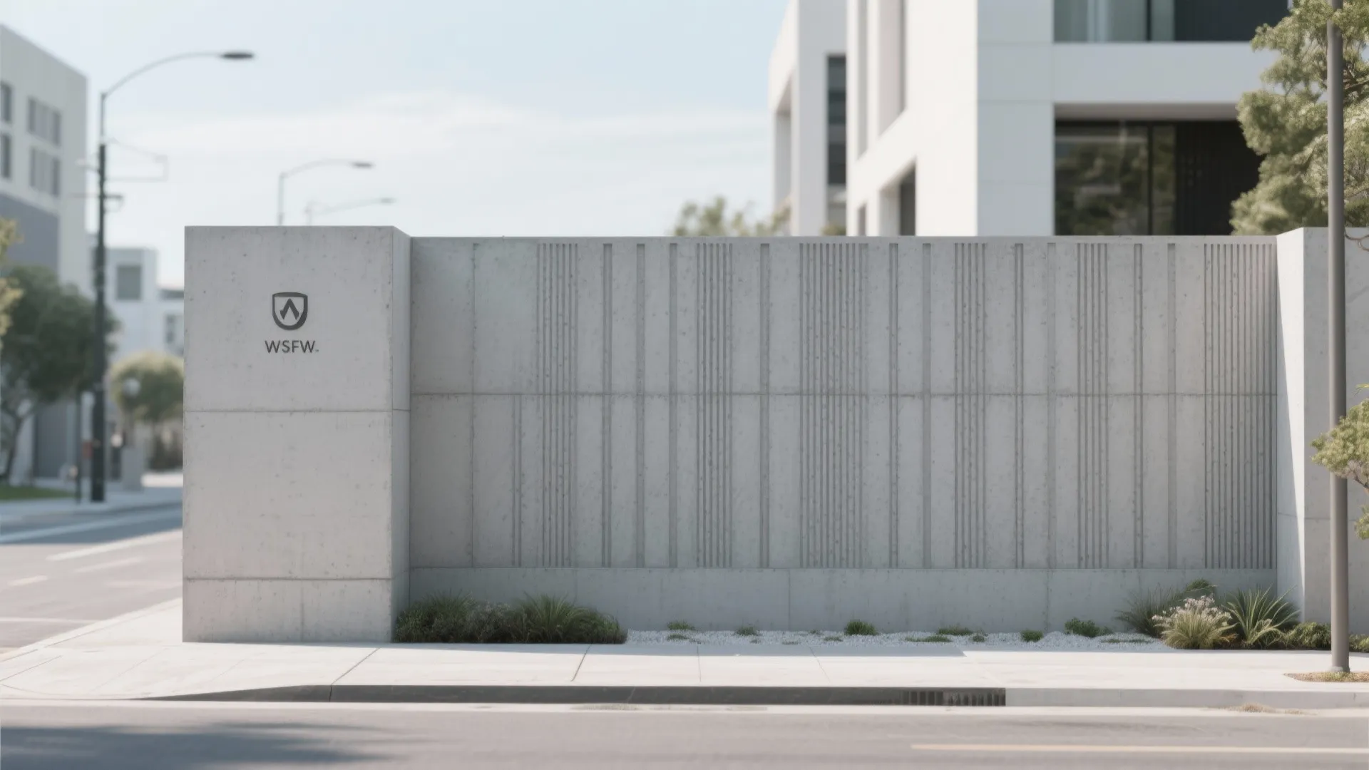 Minimalist Concrete Lines