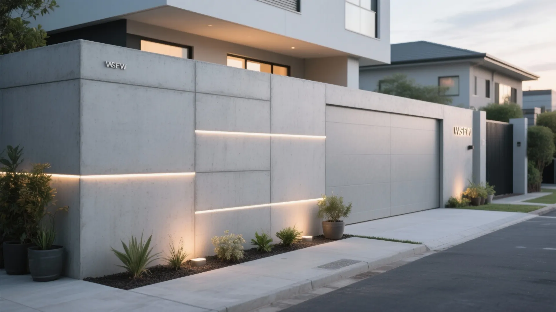 Minimalist Concrete Panels