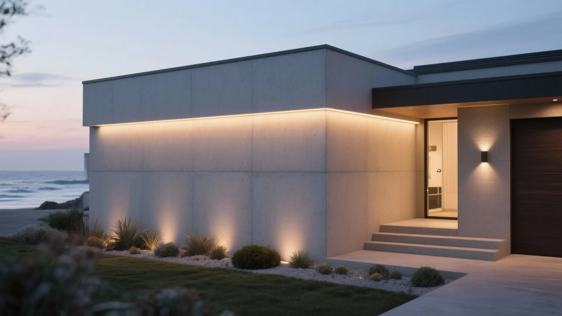 1. Minimalist Concrete Finish