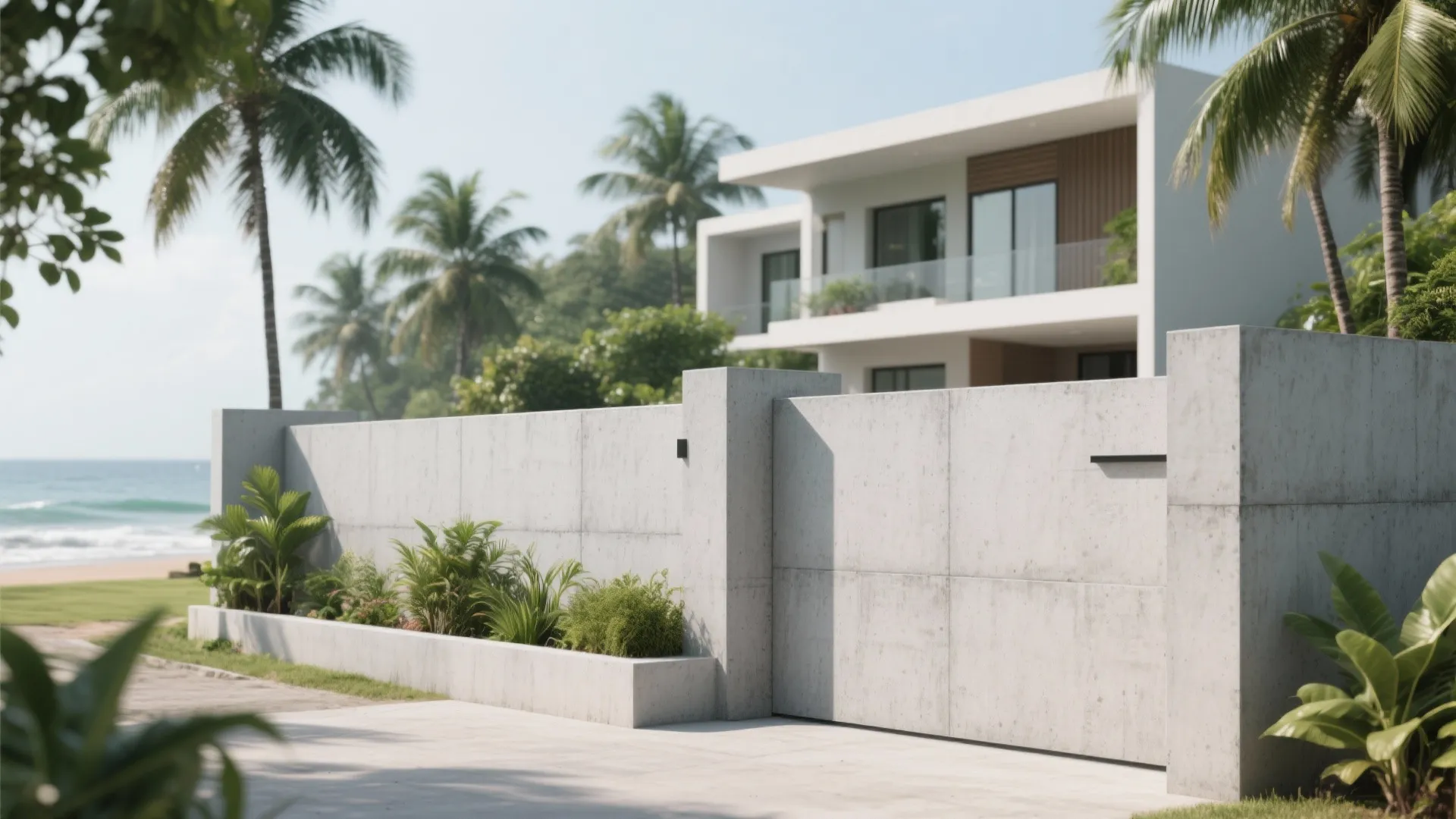 1. Minimalist Concrete Finish