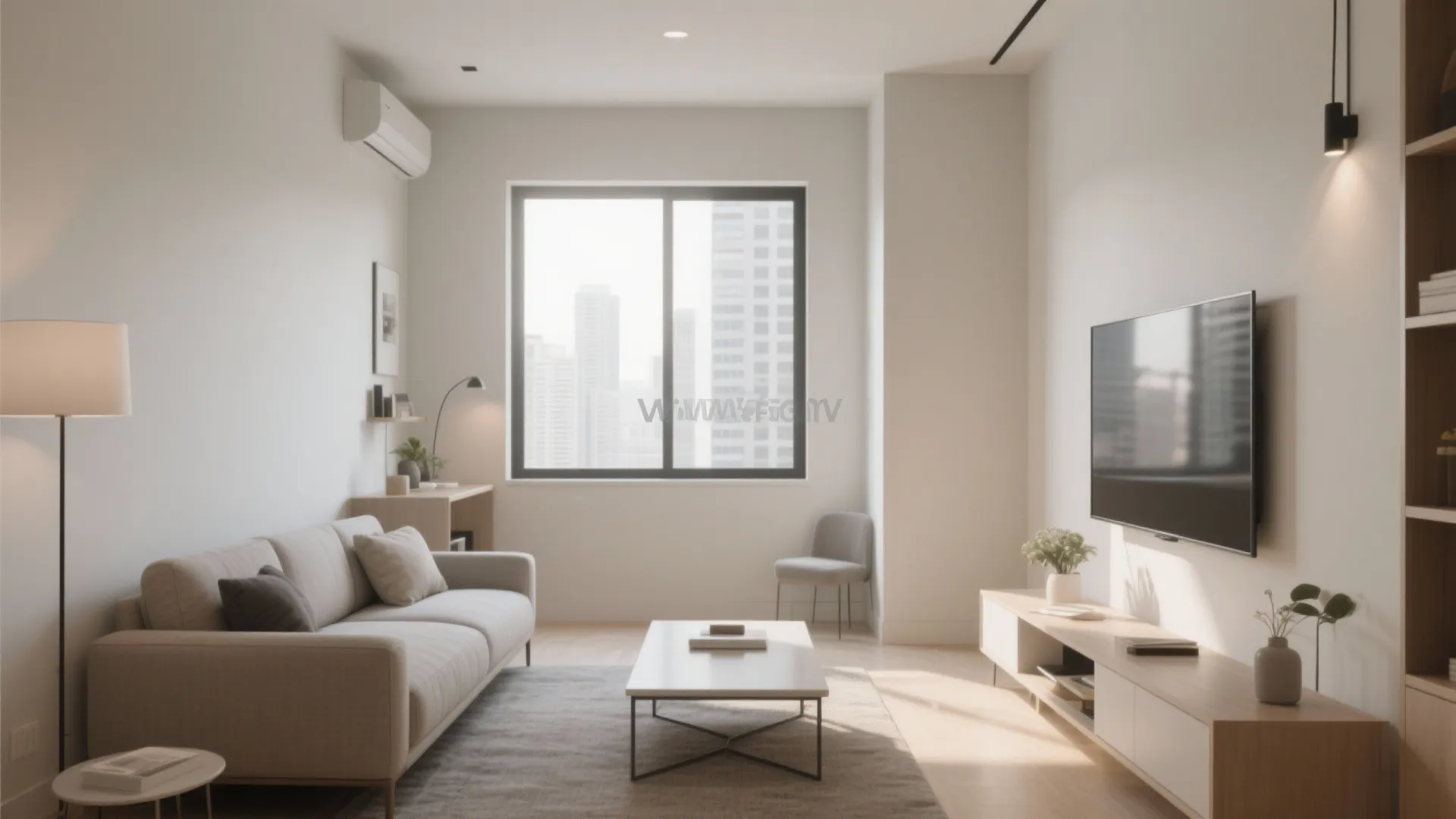 Minimalist Condo Living Layout