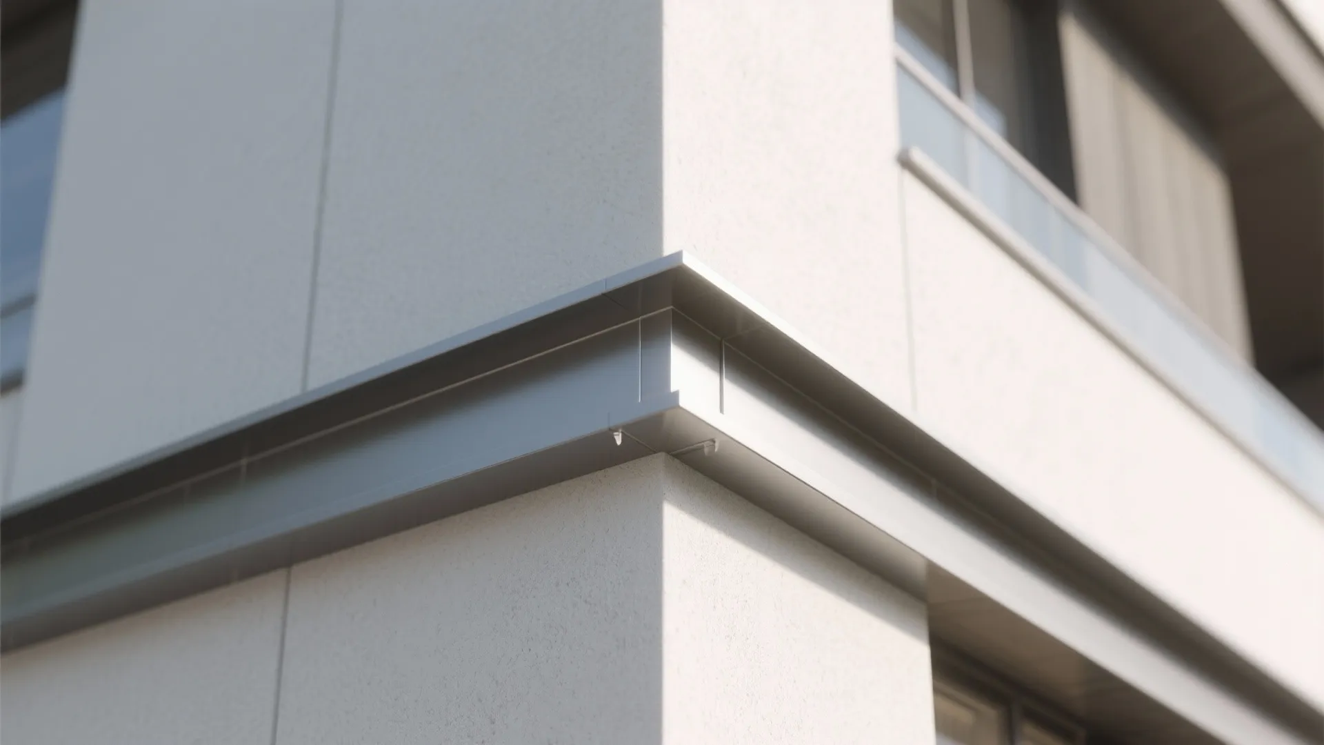 Minimalist parapet detailing for clean lines