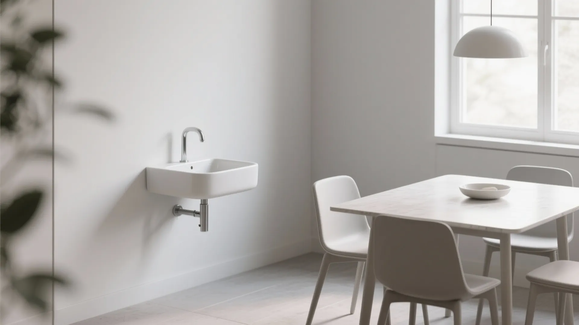 Minimalist Corner Basin
