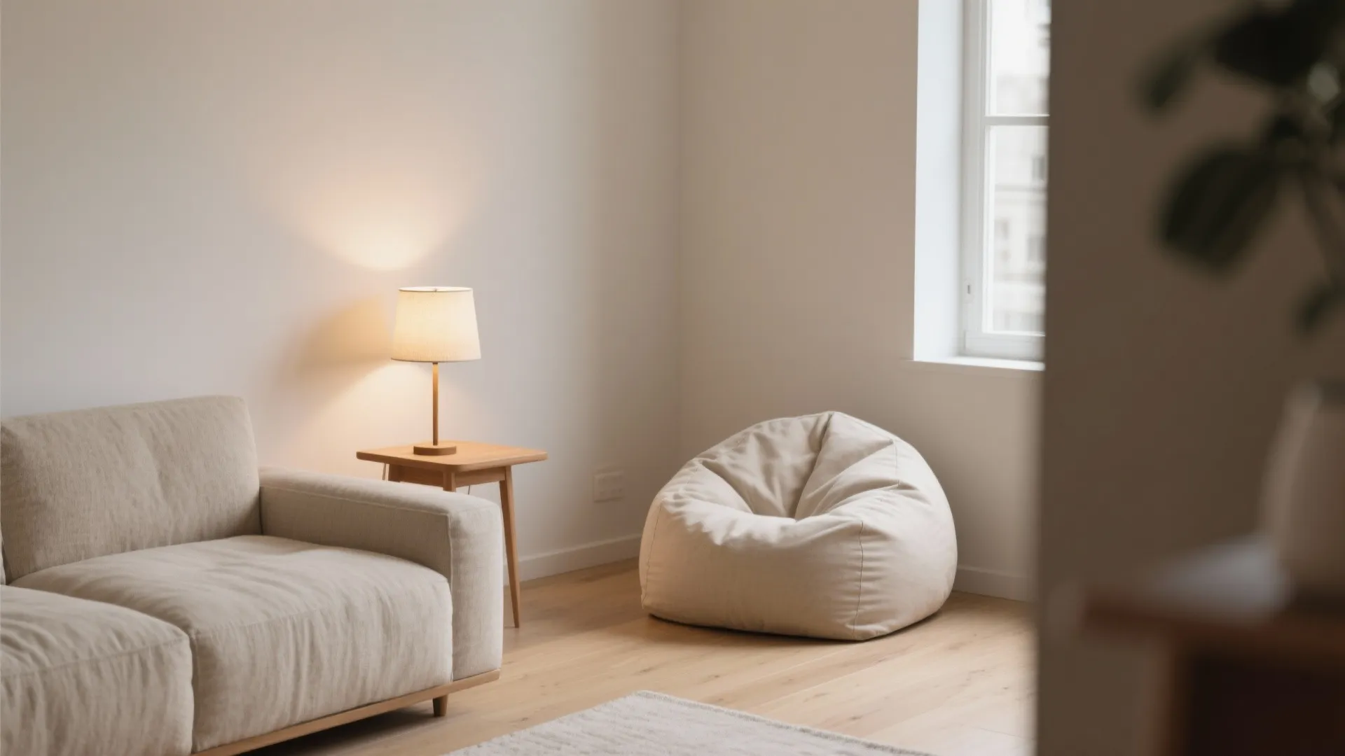 1. Minimalist Corner Retreat