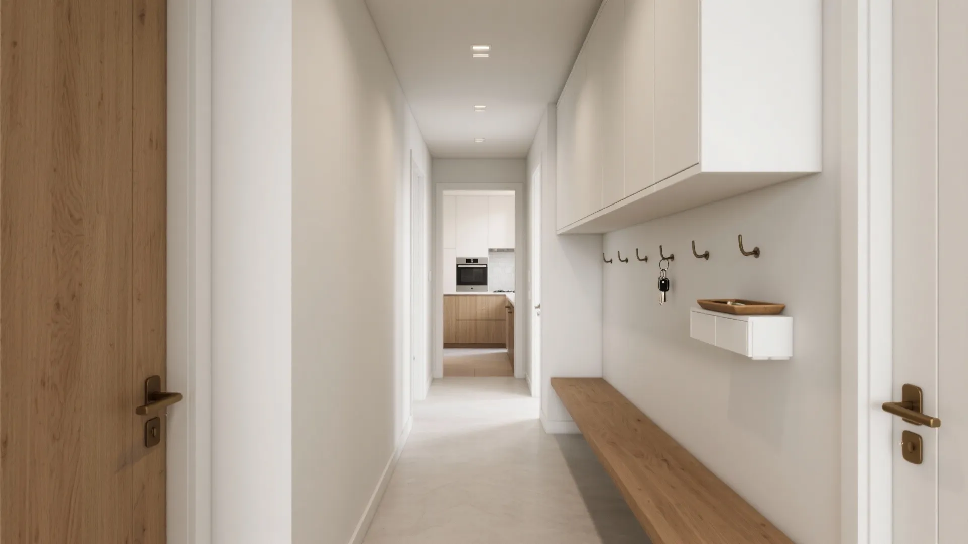 Idea 1: Minimalist Storage Corridor