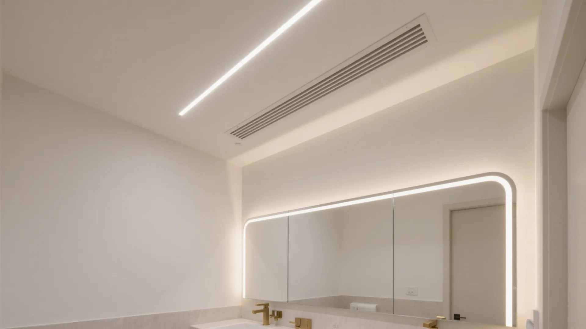Minimalist POP Ceiling With Linear Cove and Hidden Vent
