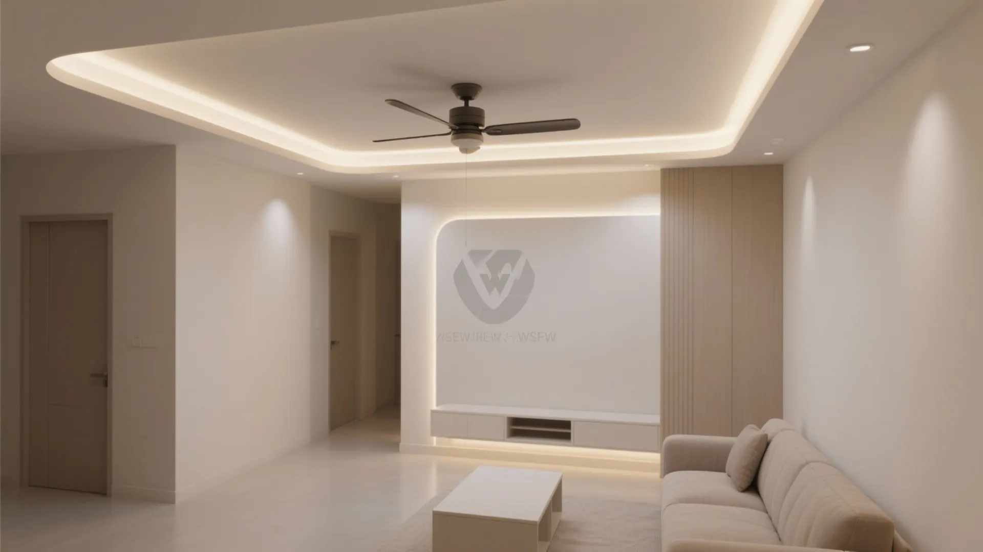 Minimalist Cove Lighting Ceiling