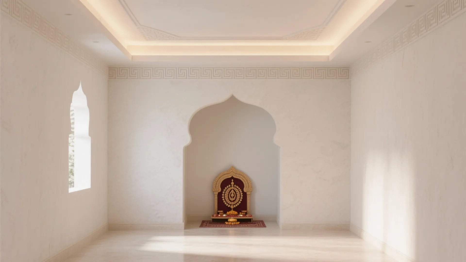 1. Minimalist POP Ceiling with Cove Lighting