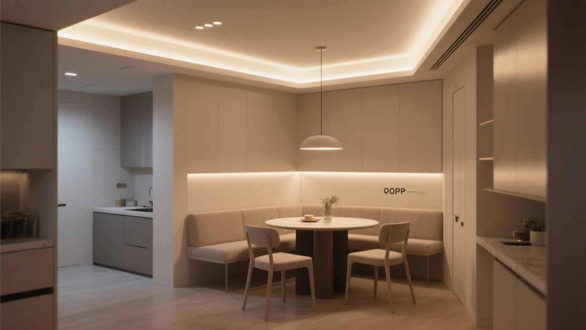 Minimalist Cove Lighting POP Design