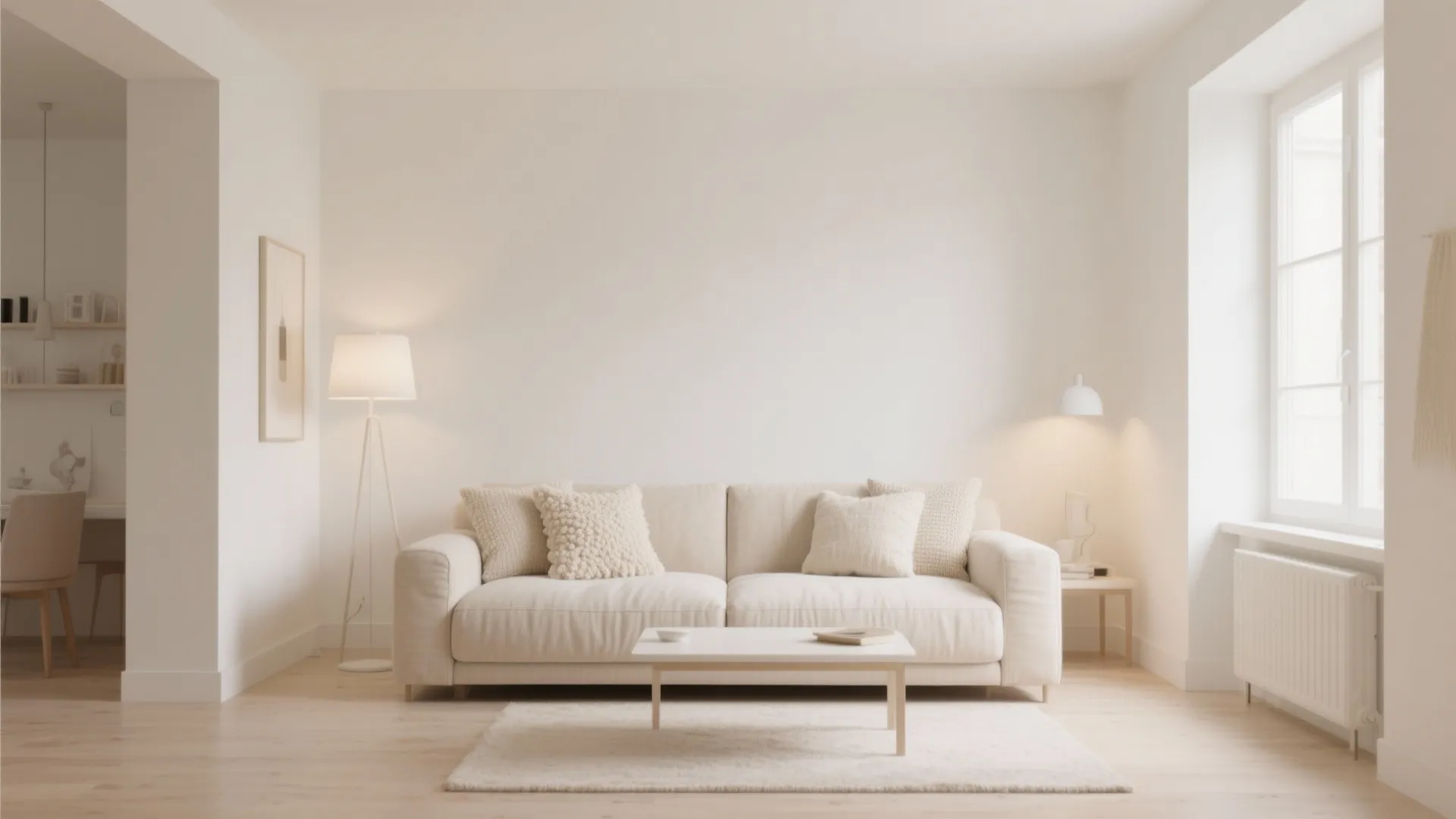 1. Minimalist Cream-Toned Decor