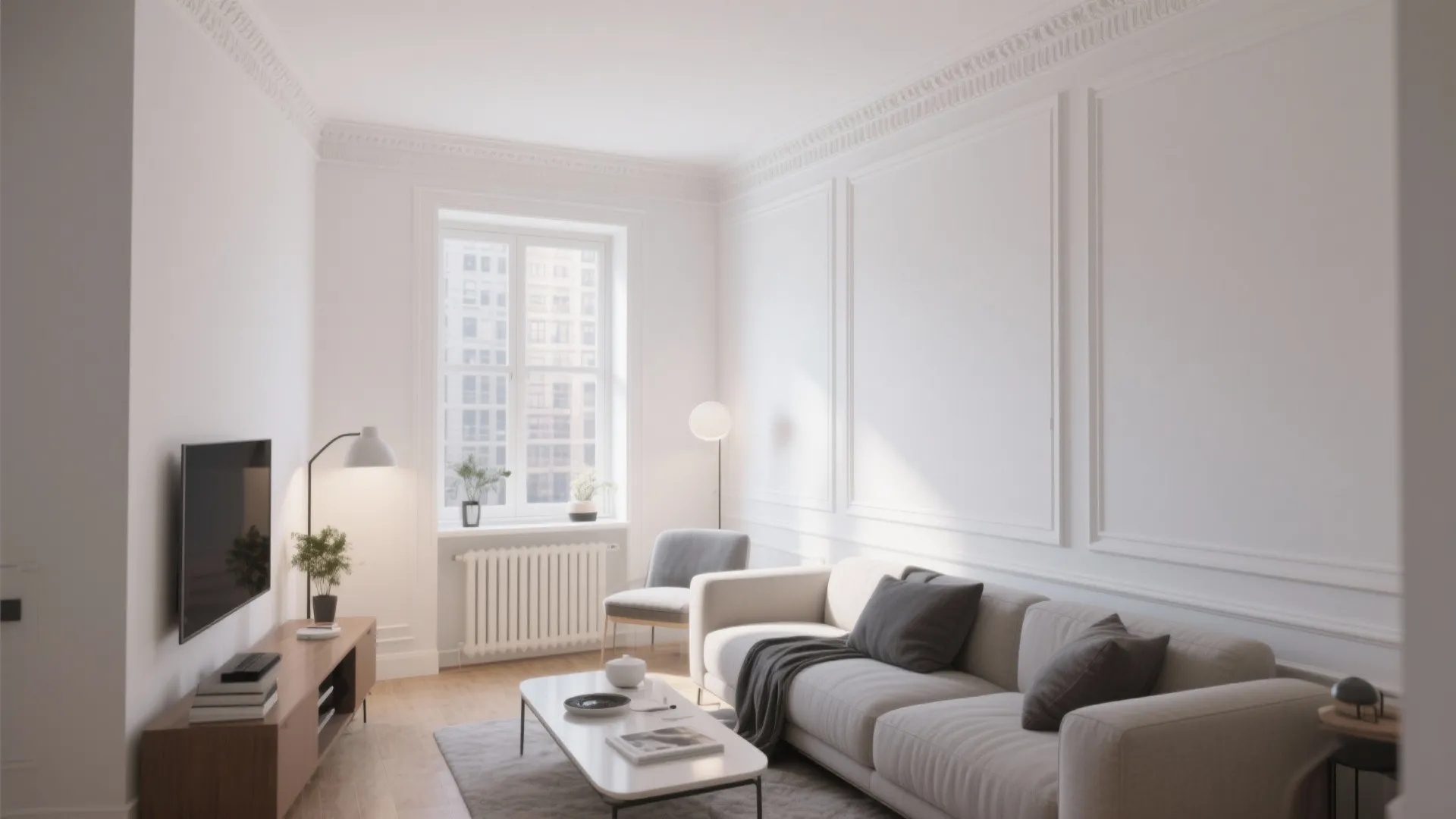 1. Minimalist Crown Molding