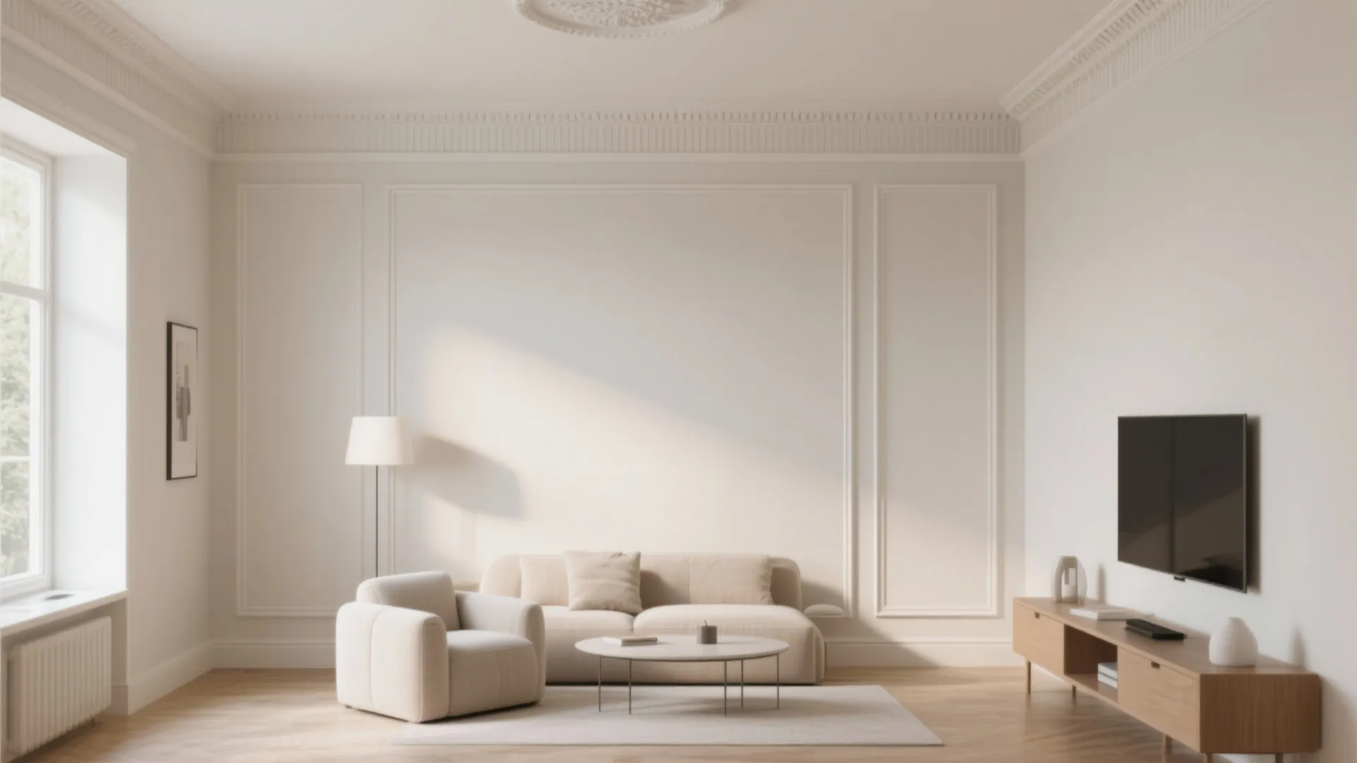 1. Minimalist Crown Moulding