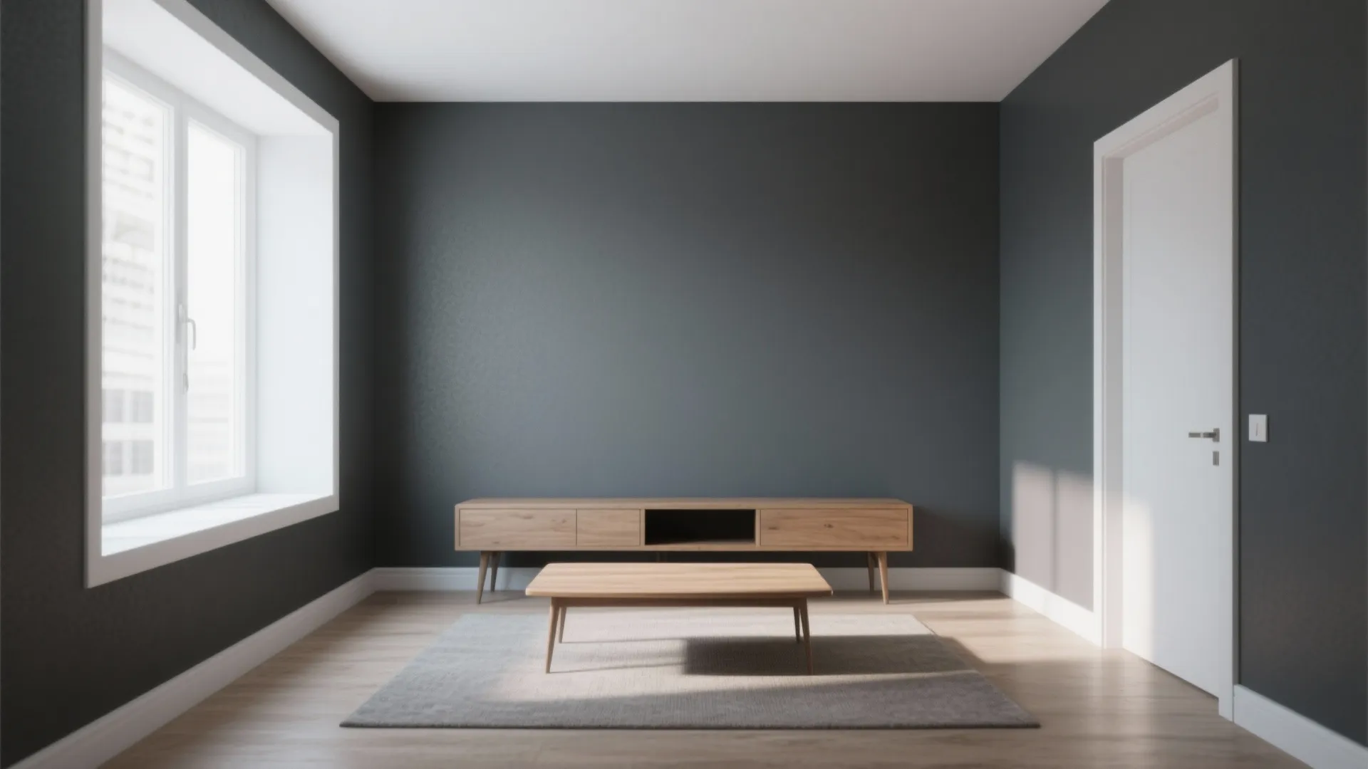 1. Minimalist Dark Gray Walls