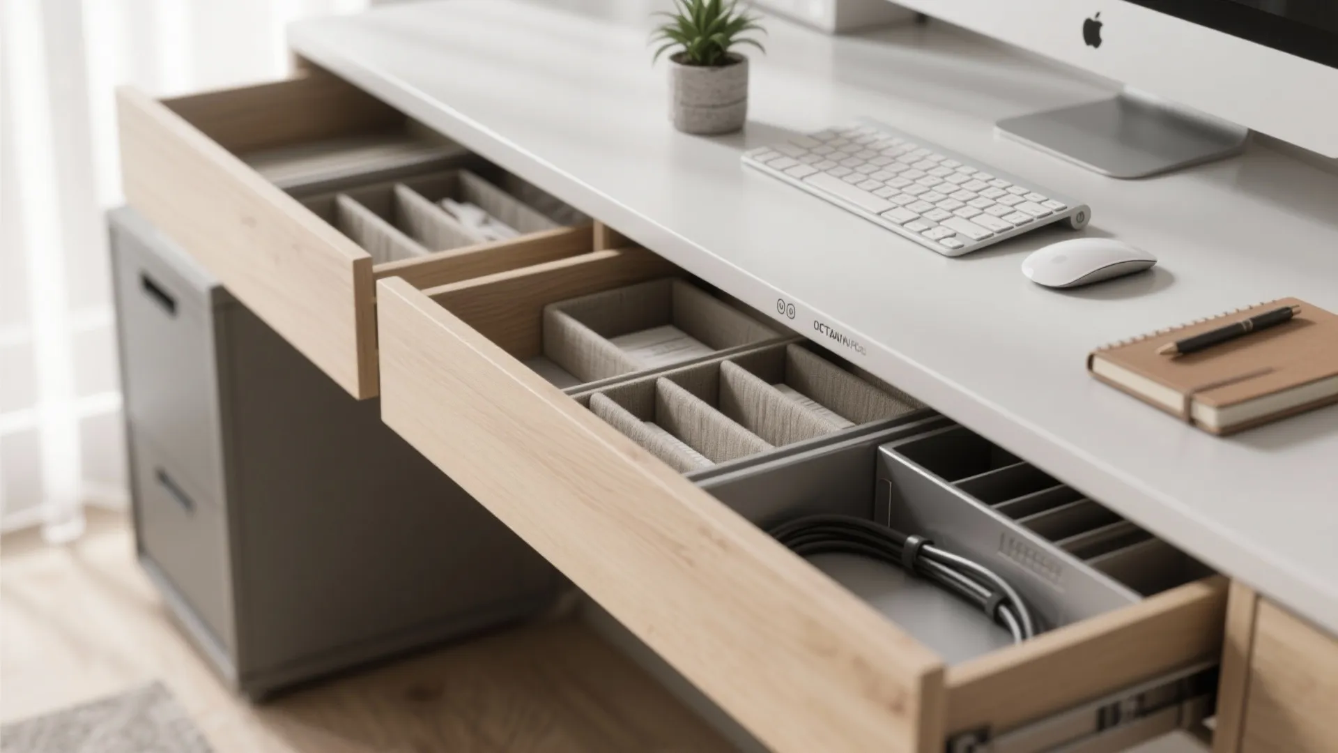 Minimalist Desk Organization