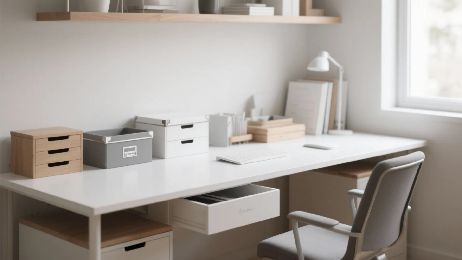 Minimalist Desk Organization