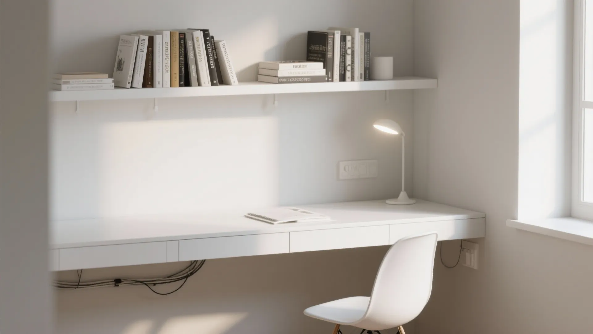 Minimalist desk setup