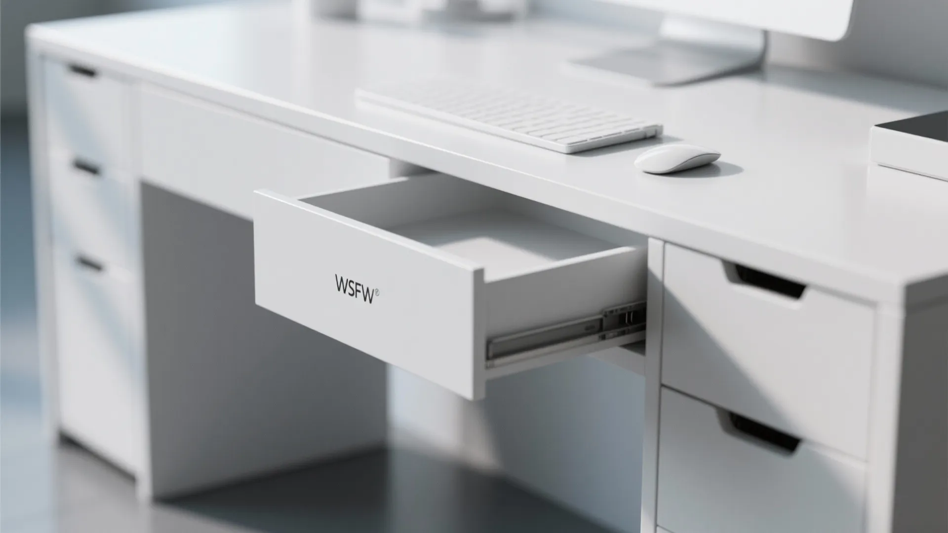 1. Minimalist Desk with Hidden Storage