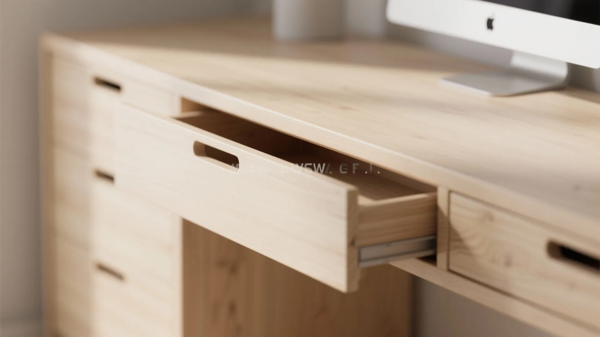 Minimalist Desk with Hidden Storage