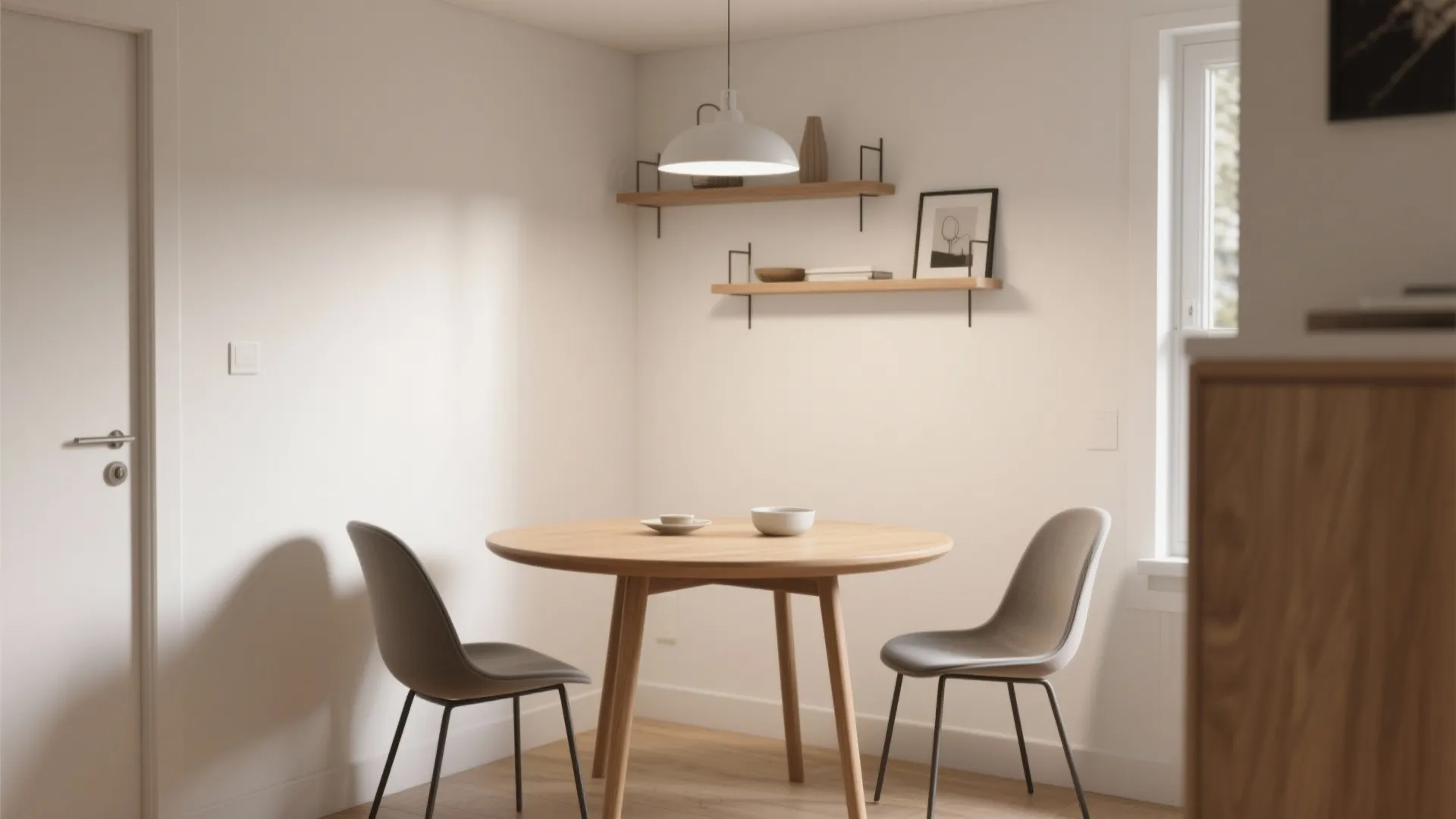 Minimalist dining nook
