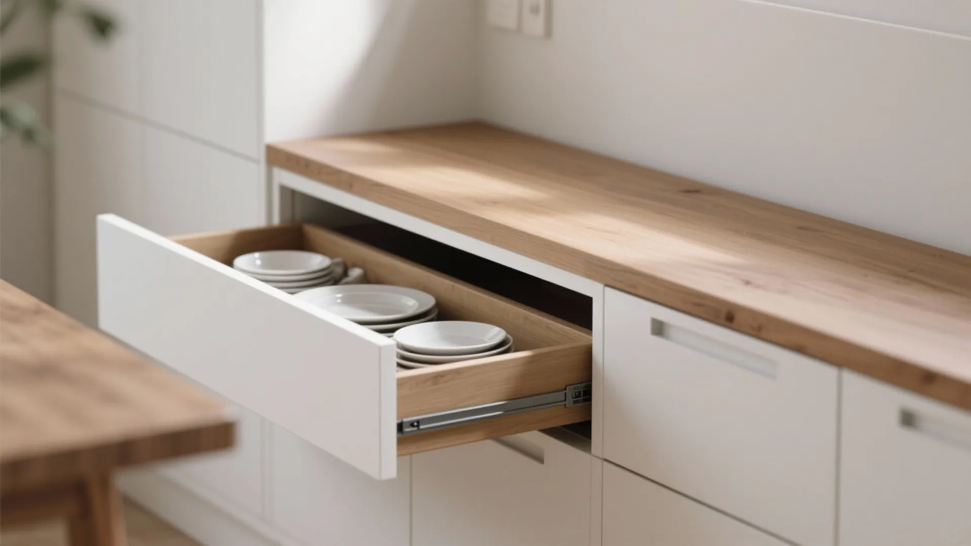 Minimalist Storage for Dining Essentials