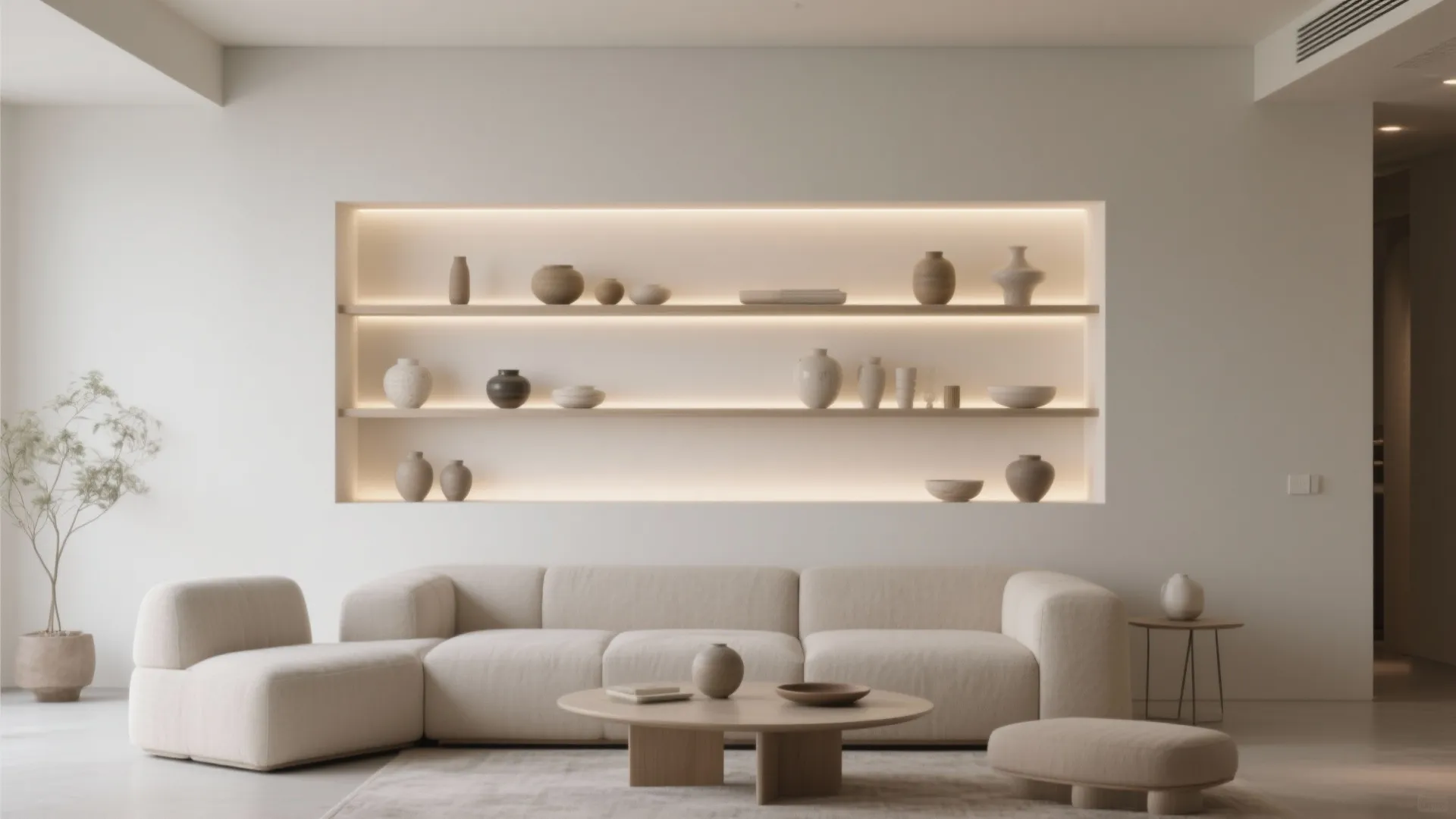 1. Minimalist Display Shelves
