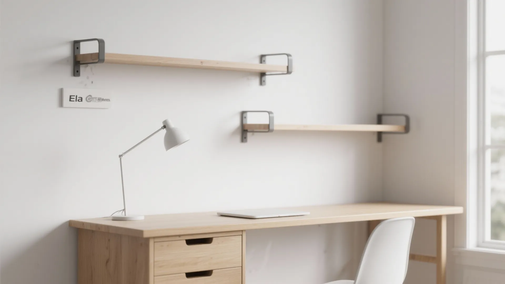 7. Minimalist Wall Rail Setup