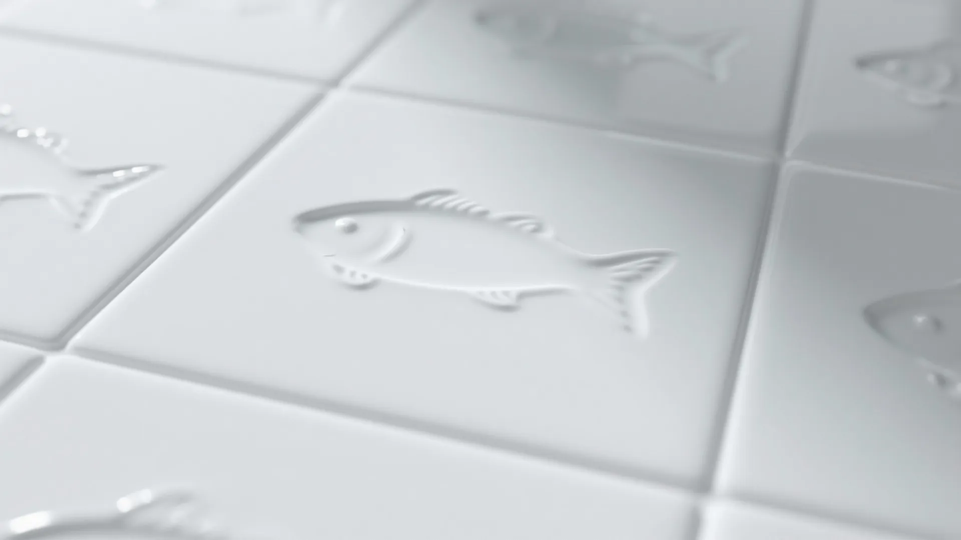 Minimalist Fish Silhouette Tiles