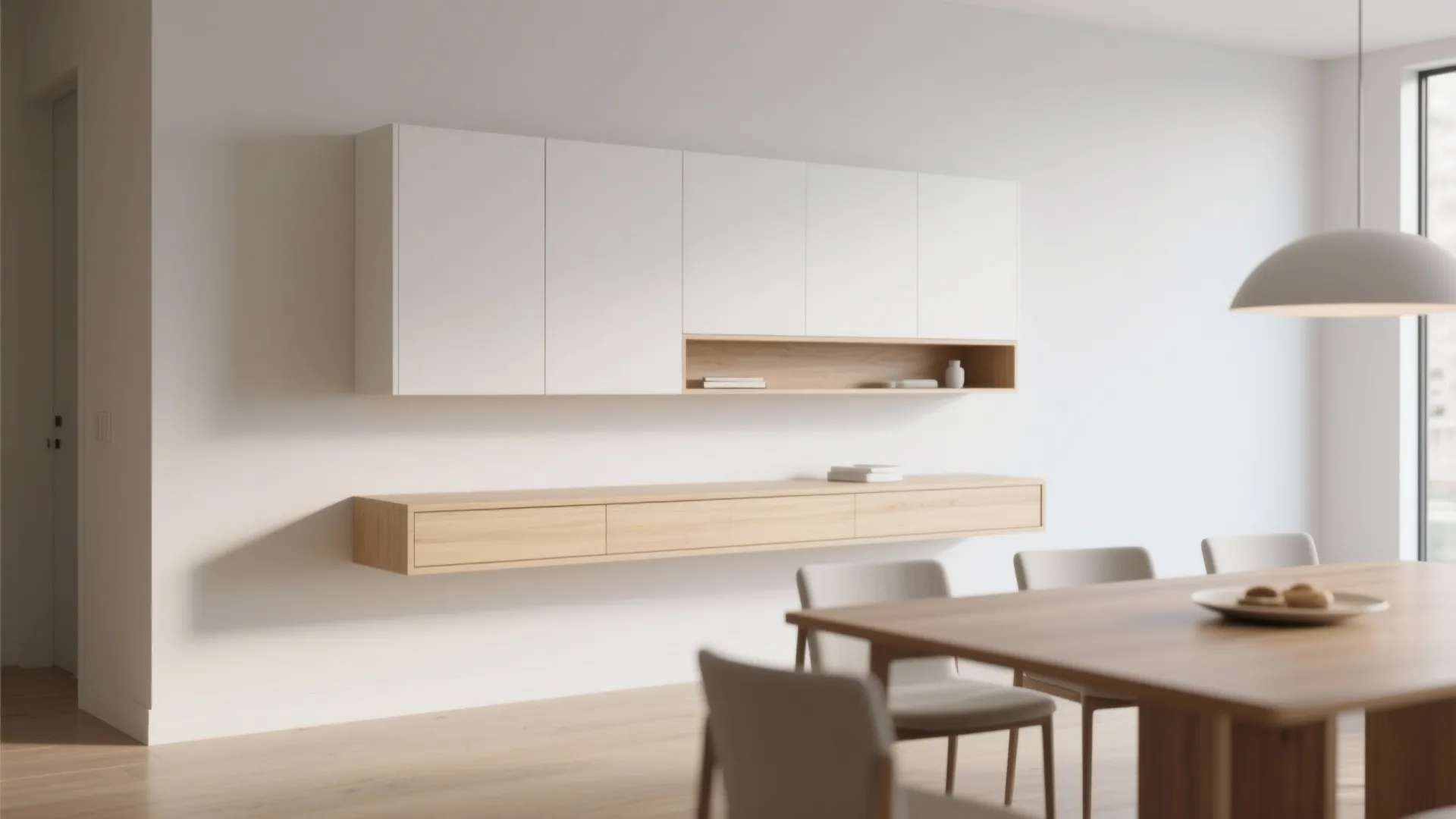 9. Minimalist Floating Cabinet