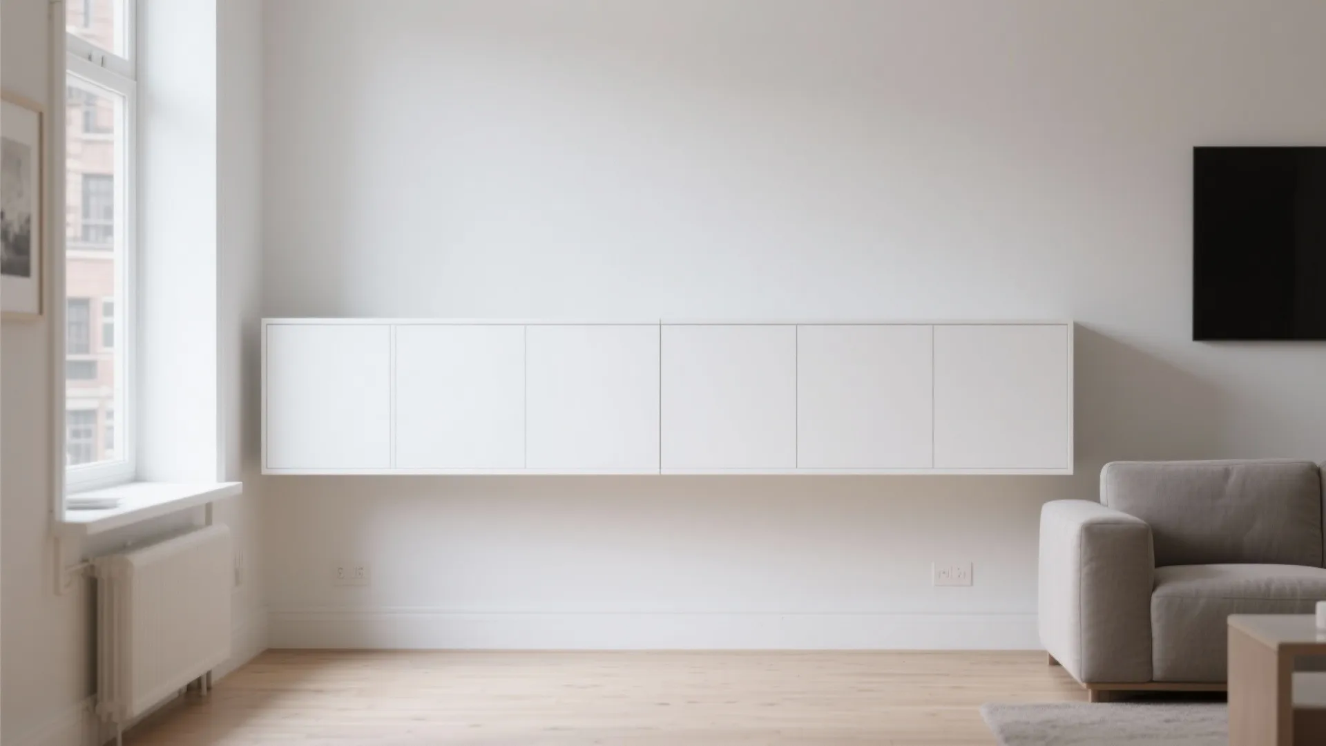 Minimalist Floating Cabinets