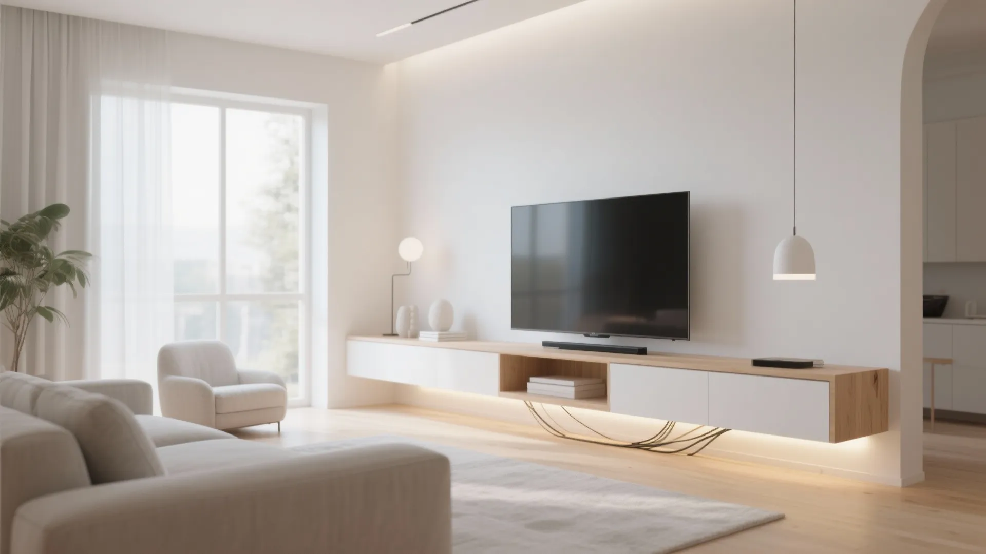 Minimalist Floating Console