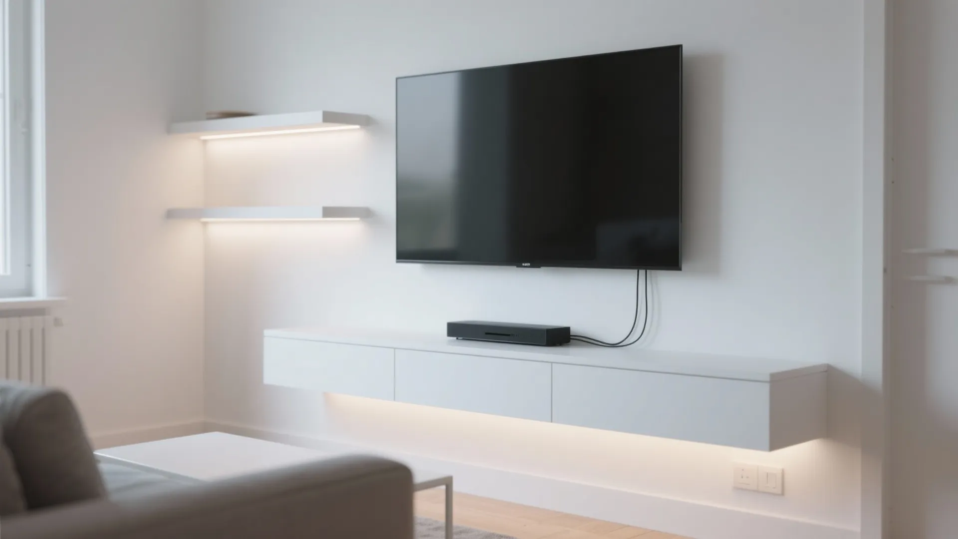 1. Minimalist Floating Shelves