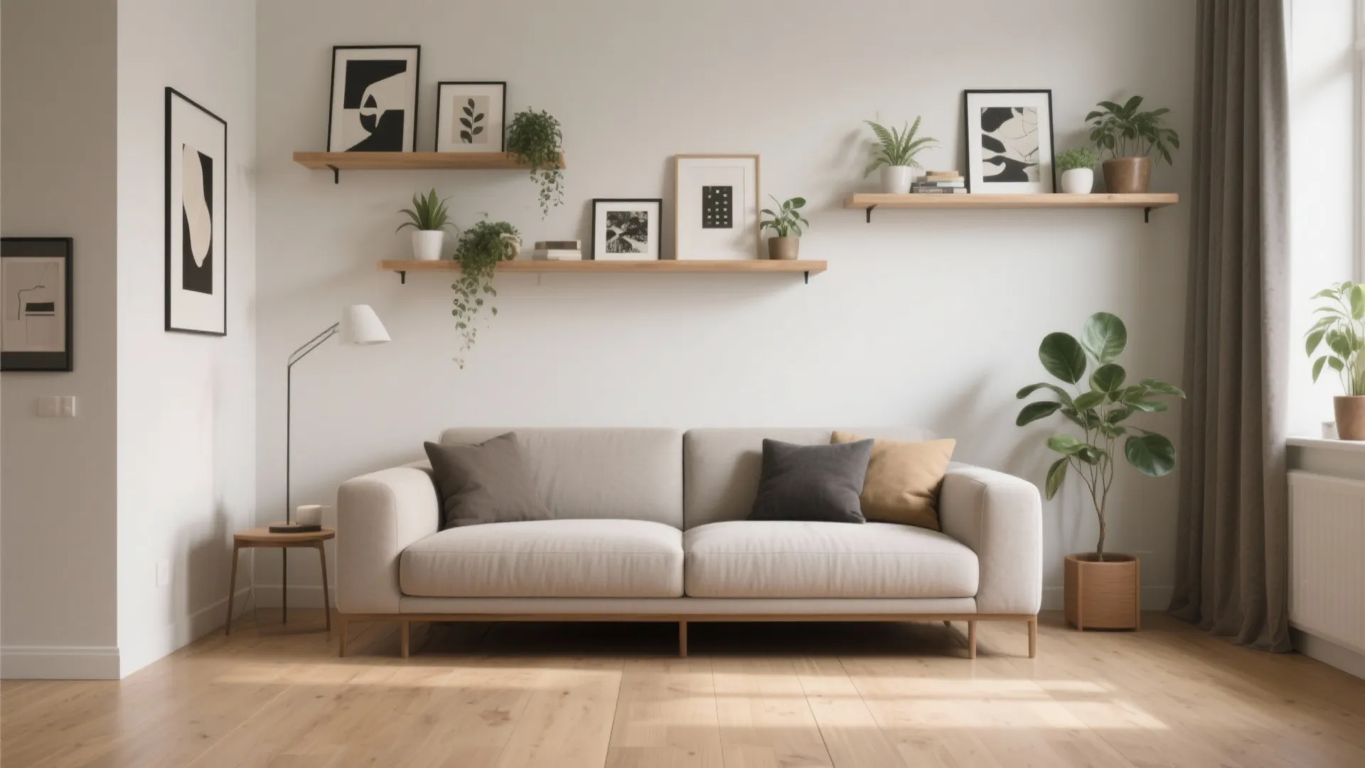 1. Minimalist Wall-Mounted Storage