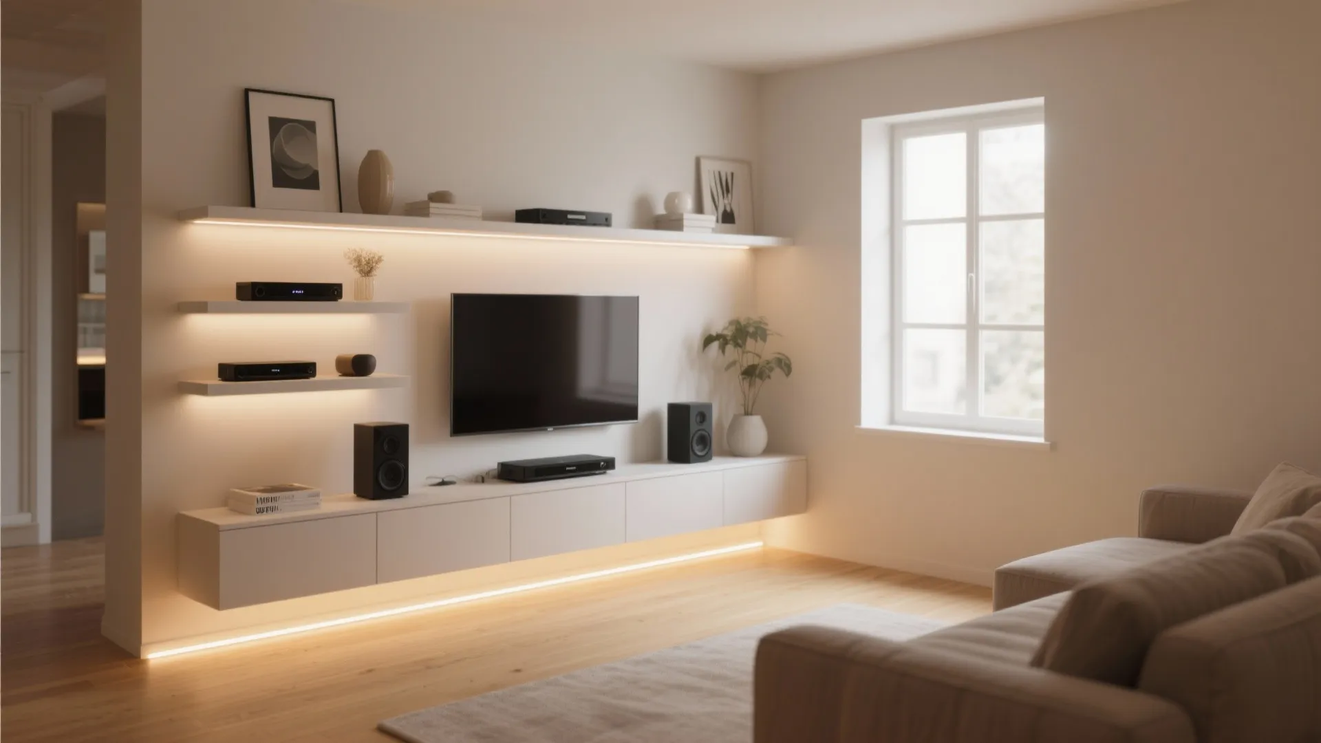 Minimalist Floating Shelves