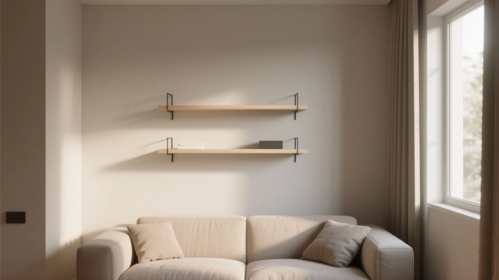 Minimalist Floating Shelves